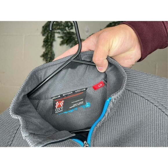 Men’s spyder long sleeve 3/4 zip up - Picture 3 of 5